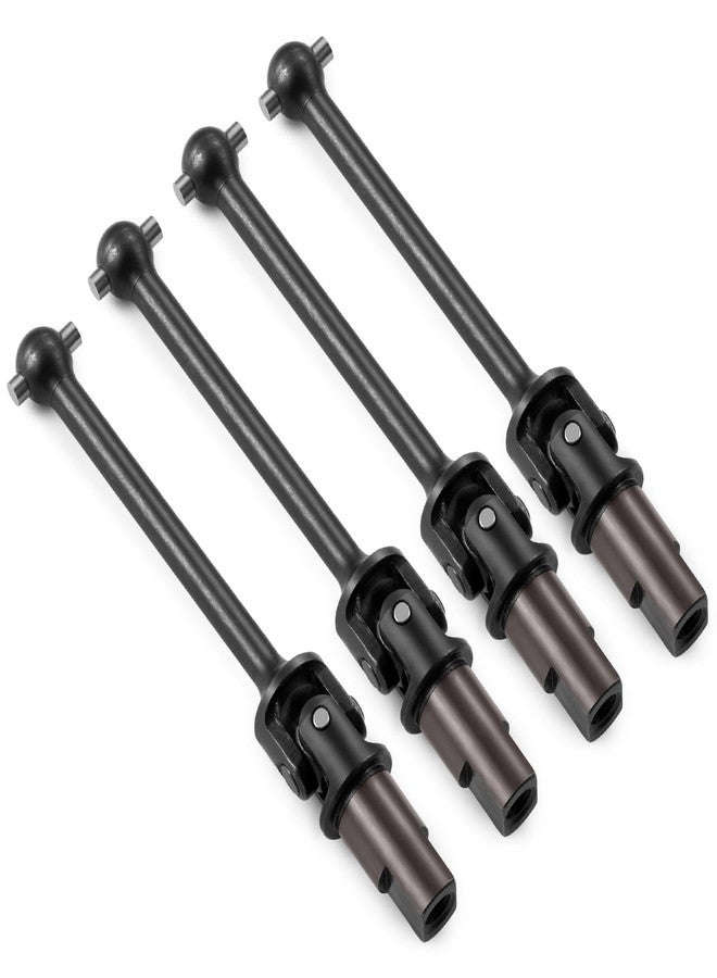 MORFUM RC Hardened Steel Front & Rear Driveshaft Assembly Metal Drive Shaft Front & Rear CVD Driveshafts 4-Pack Upgrades for 1/18 Tra-xxas LaTrax Teton Desert Prerunner SST-Replace Parts 7650 - Image 5